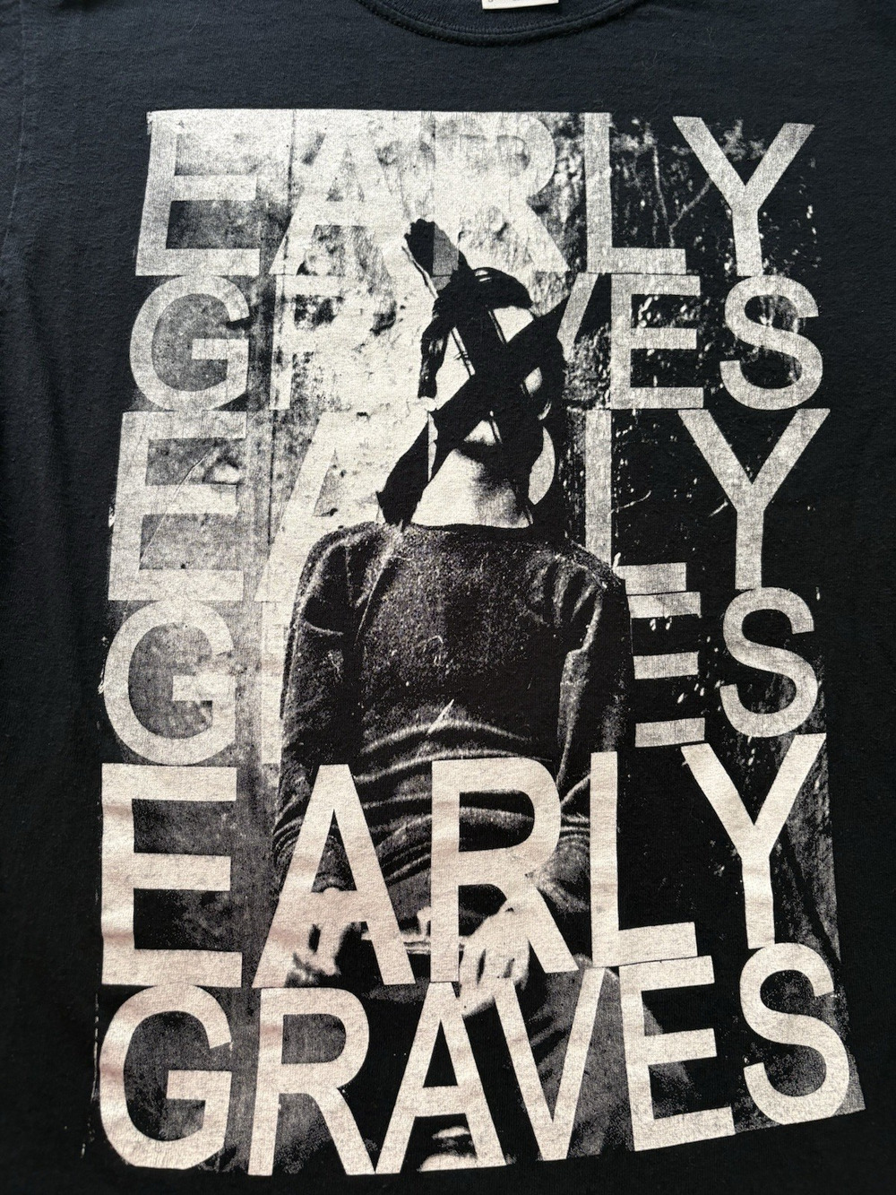 Early Graves Band Merch T-Shirt Black Y2k Metal Men's Sz SM Vintage RARE